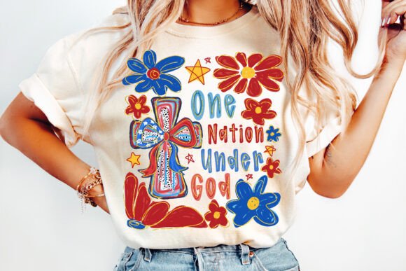 Patriotic Cross One Nation Under God 02074