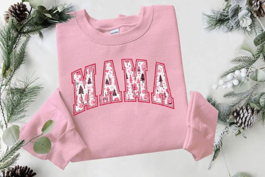 Christmas Mama Pink DTF Transfer 05765