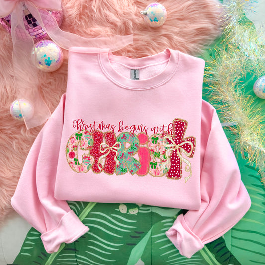 Christmas Lace Christ 06634