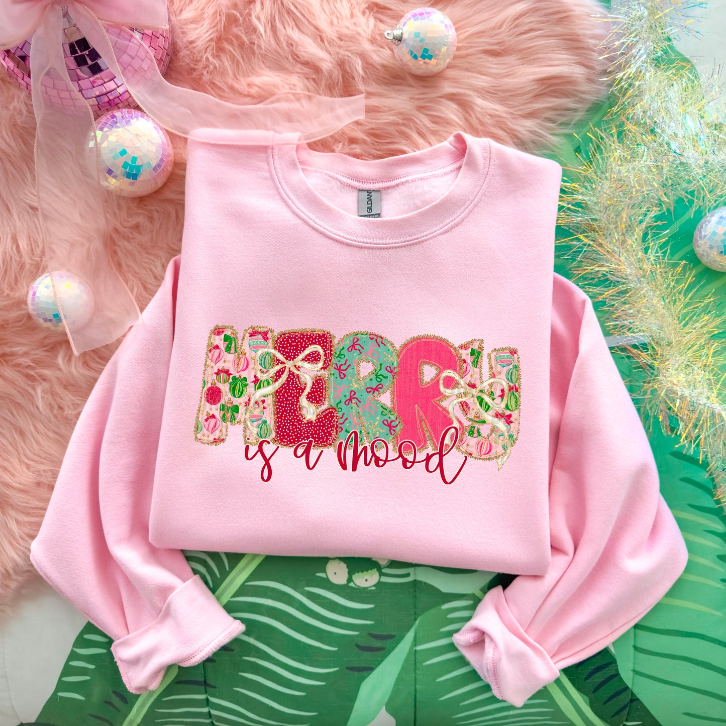 Christmas Lace Merry Is a Mood 06635
