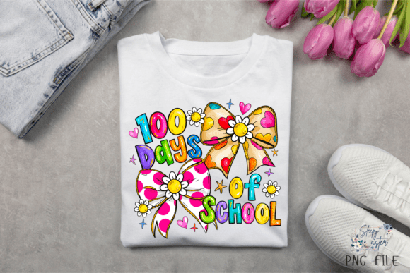 100 Days of School Floral Coquette 07444