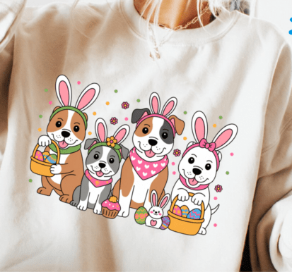 Happy Easter Dogs 07711