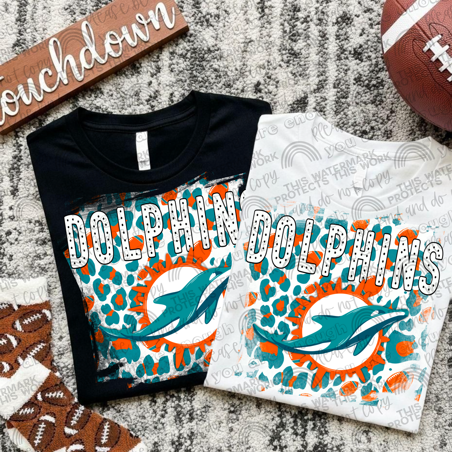 Pro Football Teams Leopard Splash (Choose Yours) 00290