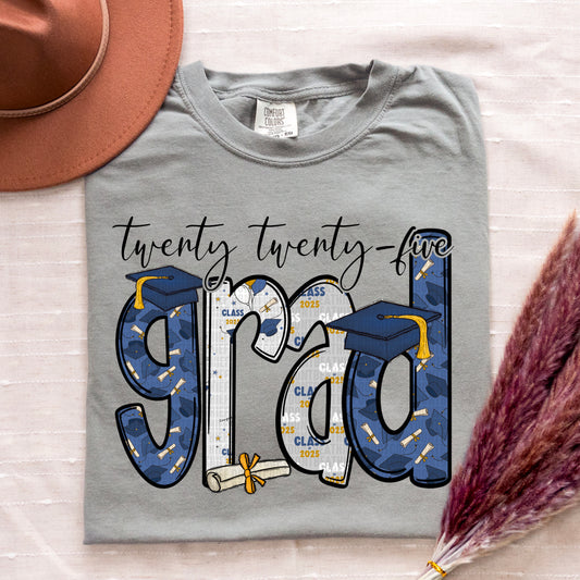 2025 Grad Navy Caps 04508