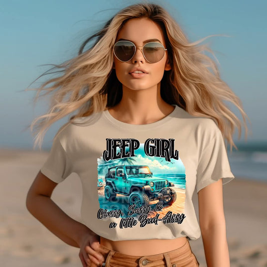 Jeep Girl Classy Sassy Bad-Assy Teal 02094