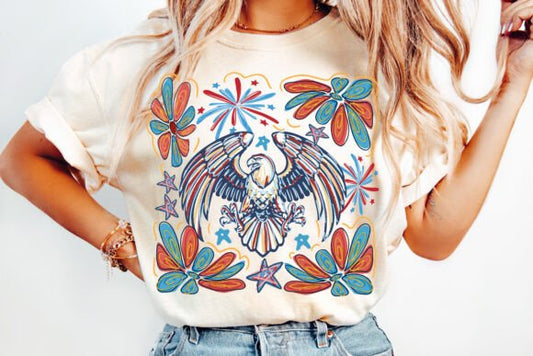 Floral American Eagle 02071