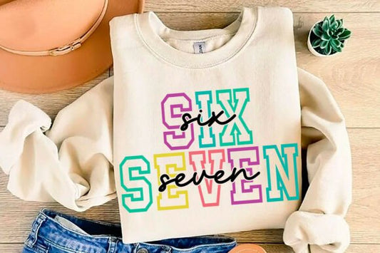 Color Outline Six Seven 07018