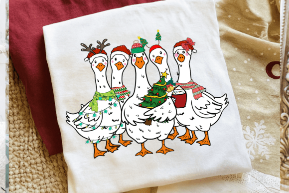 Christmas Geese Group 07049