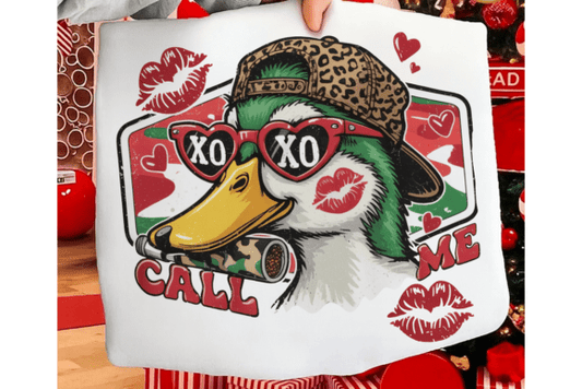 Call Me Valentine Duck Leopard Hat 07428