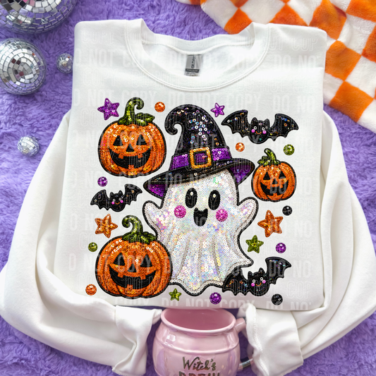 Ghost Bats Halloween Faux Sequin (Semi-Exclusive) 08990