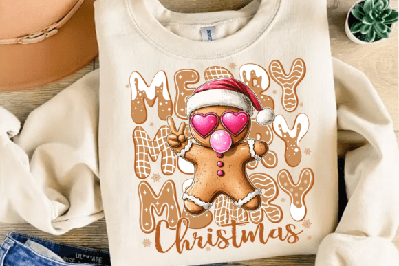 Merry Christmas Gingerbread Gum 01636