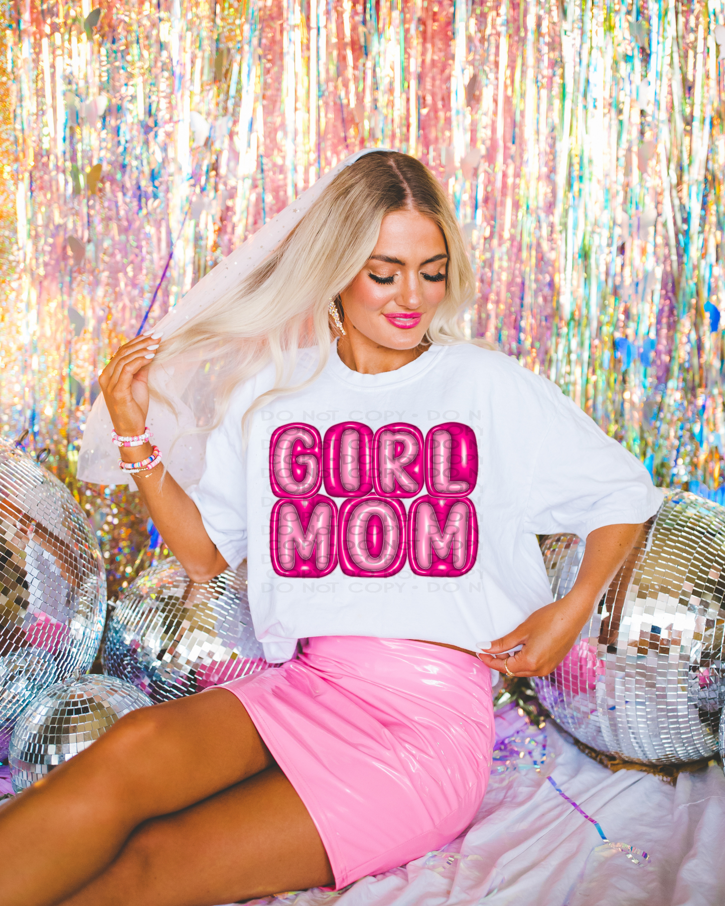 3D Girl Mom Pink 07390