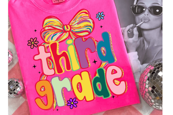 Faux Glitter Brushstroke Coquette Grade Levels (Choose Yours) 01605