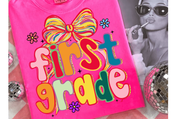 Faux Glitter Brushstroke Coquette Grade Levels (Choose Yours) 01605