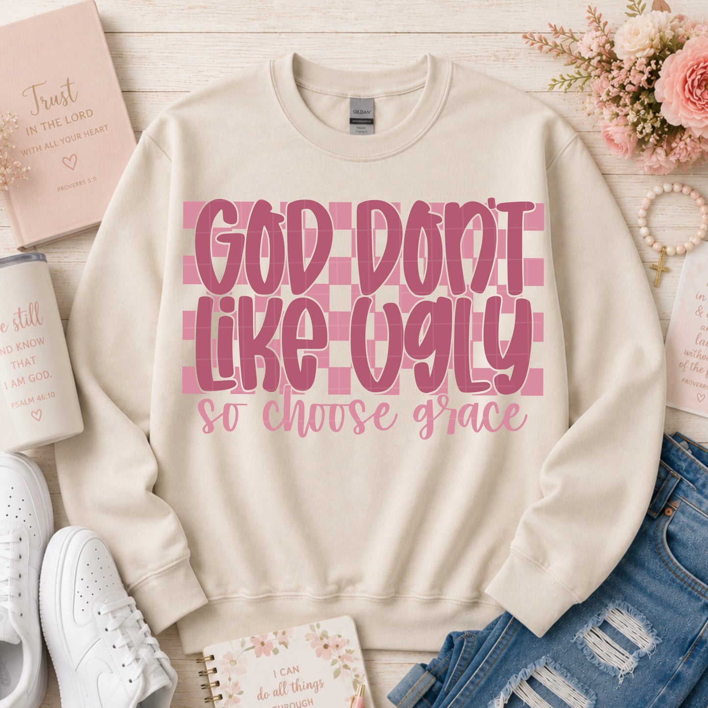 God Don't Like Ugly Mauve 08526
