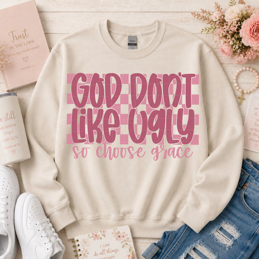 God Don't Like Ugly Mauve 08526