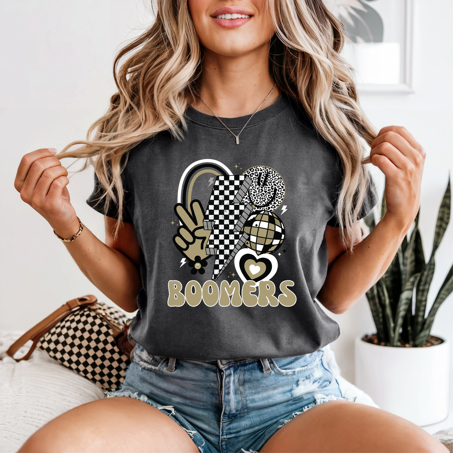 Custom Retro Groovy Mascot Collage 00996