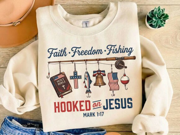 Hooked on Jesus Fishing 08106