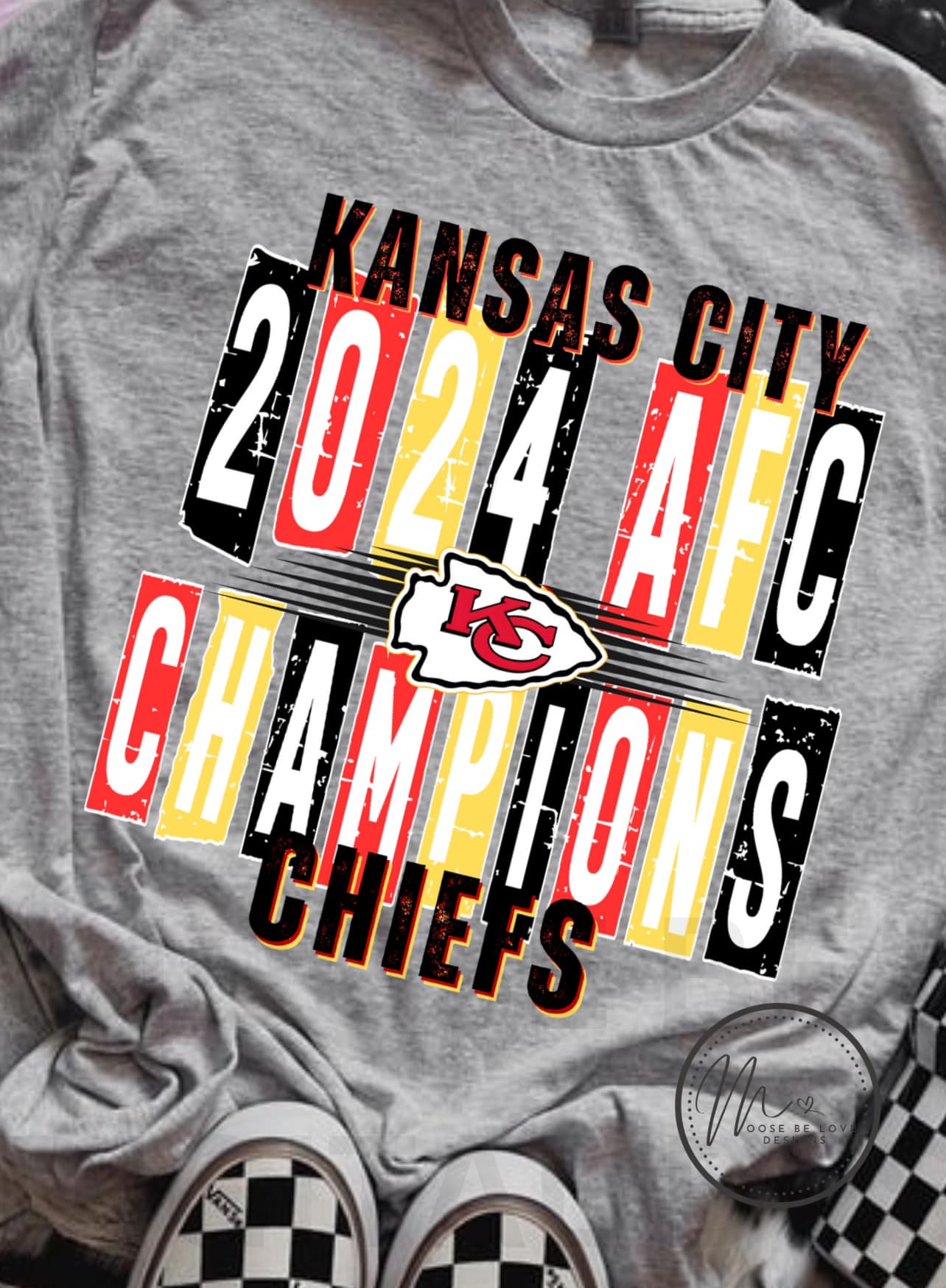 Kansas City 2024 AFC Champions Chiefs Blocked 03255
