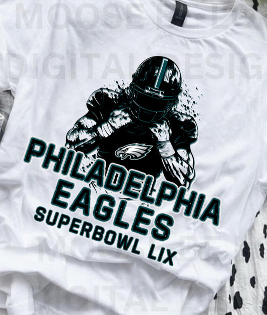 Philadelphia Eagles Super Bowl LIX Black Uniform 03257