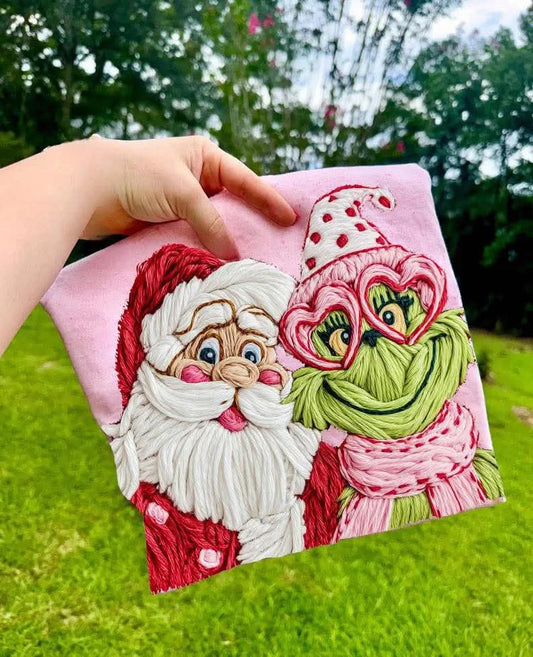 Santa + Green Guy Heart Glasses Faux 06769