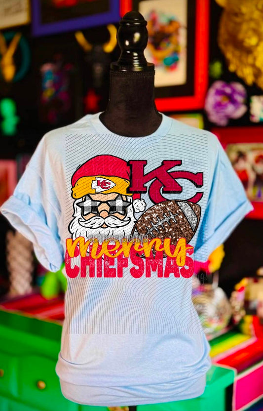 KC Santa Leopard Football 07006