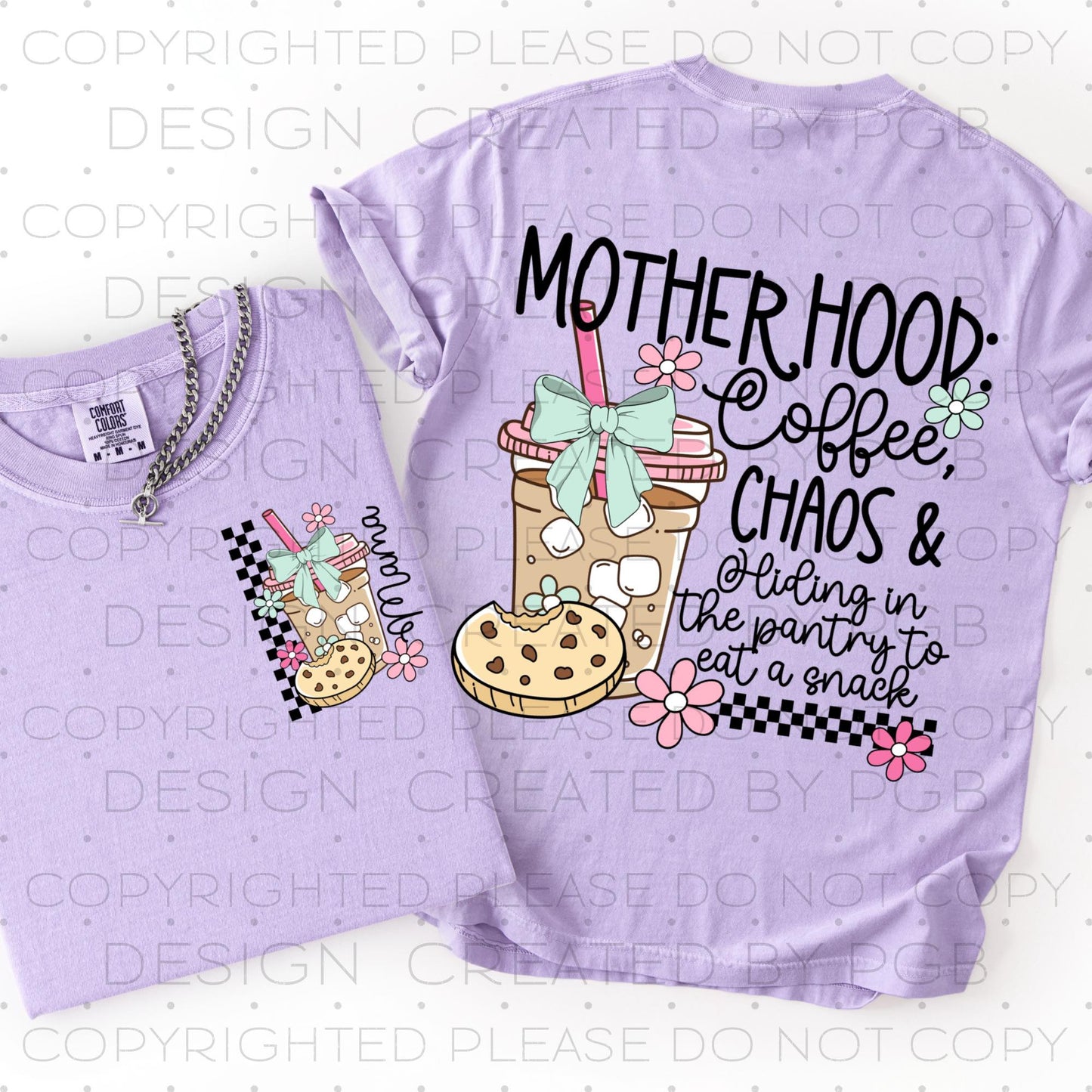 Motherhood Coffee Chaos Pocket (POCKET INCLUDED) 06999