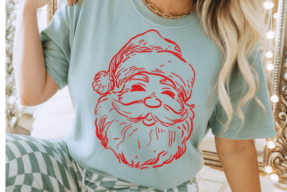 Red Santa Outline 06983