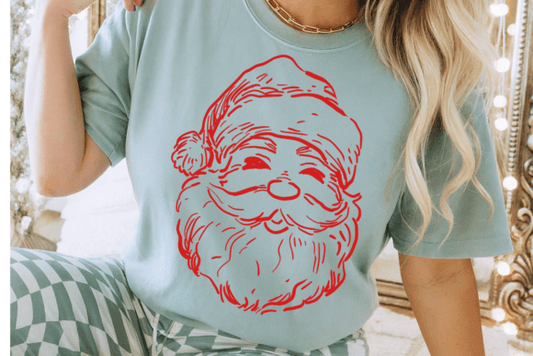 Red Santa Outline 06983