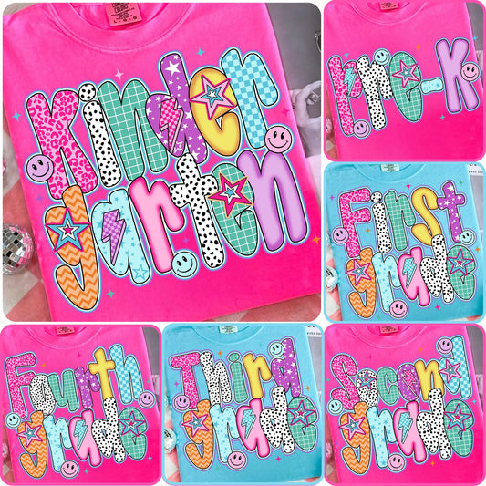 Fun Bright Doodle Grade Levels (Choose Yours) 01423