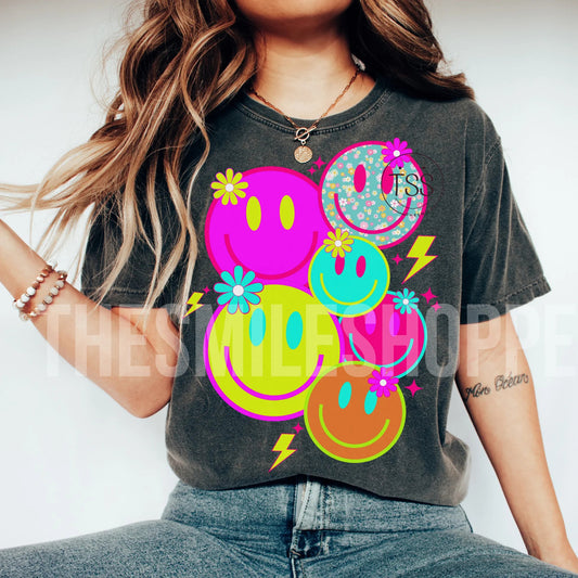 Neon Smiley Collage 01392