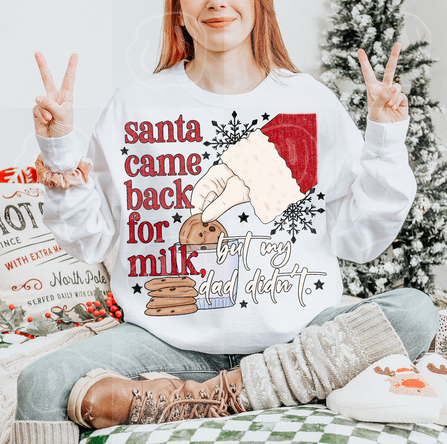 Santa Came Back for Milk Dad Didn't 09667