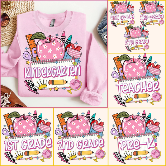 Preppy Apple Grade Levels (Choose Yours) 01421