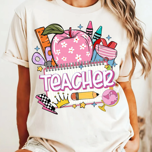 Preppy Apple Teacher 01419