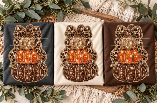 Bling Stacked Pumpkin Trio 09706