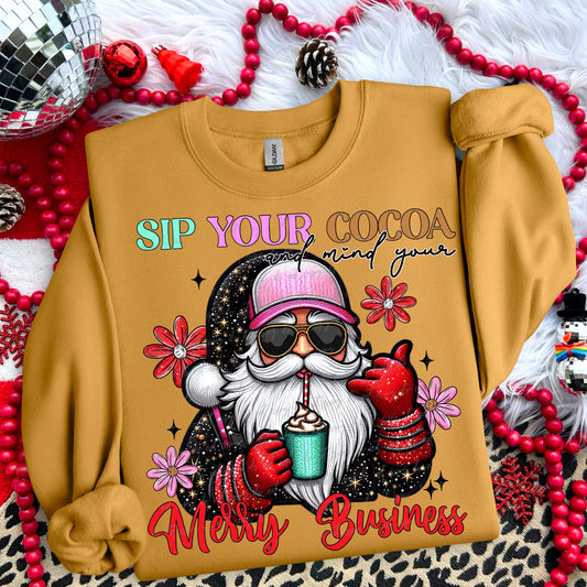 Sip Your Cocoa Mind Your Merry Business Light Skin 00204