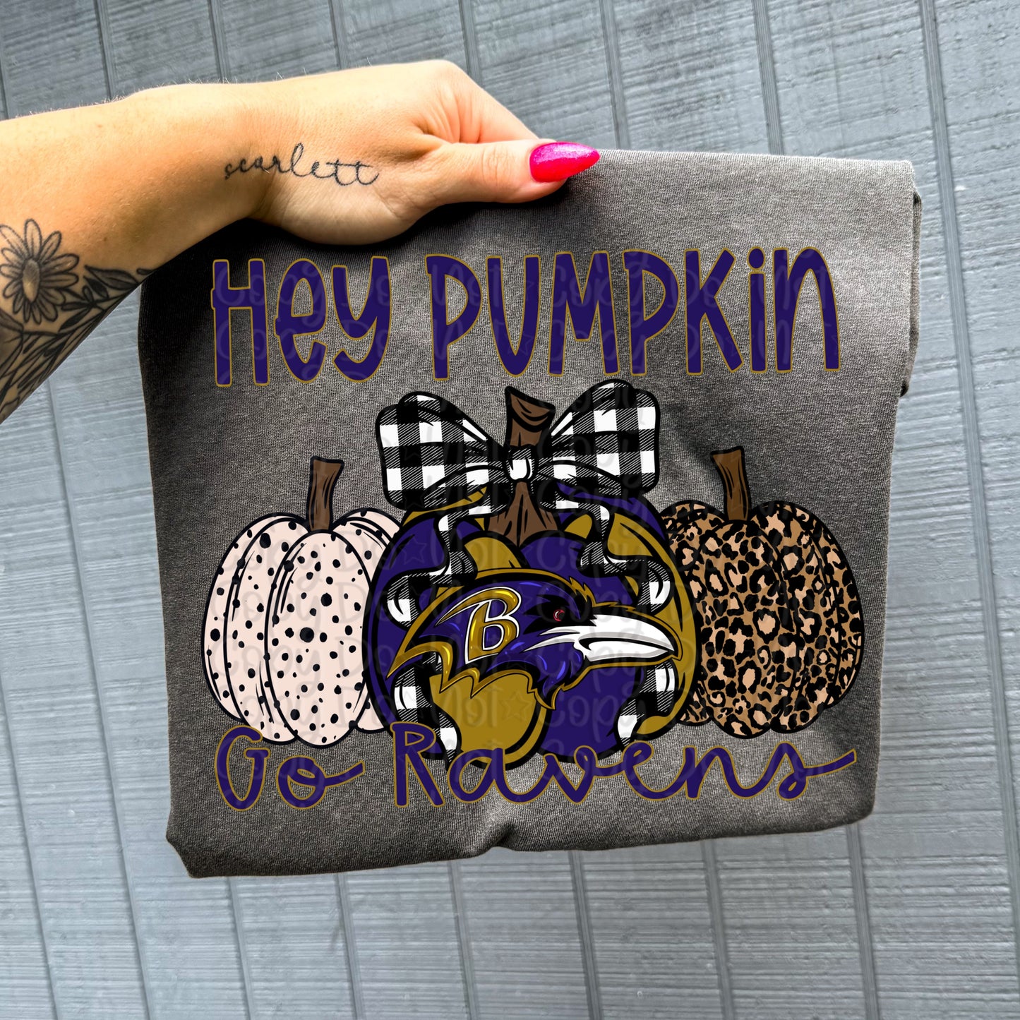 Pro Football Team Hey Pumpkin (Choose Yours) 00751