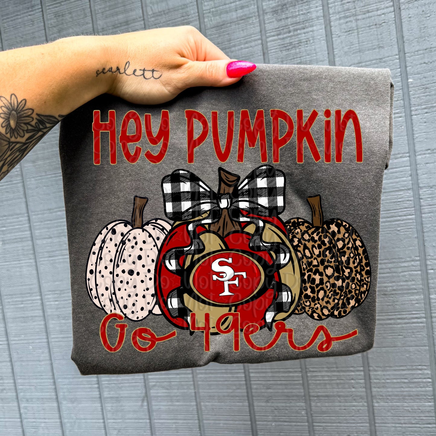 Pro Football Team Hey Pumpkin (Choose Yours) 00751