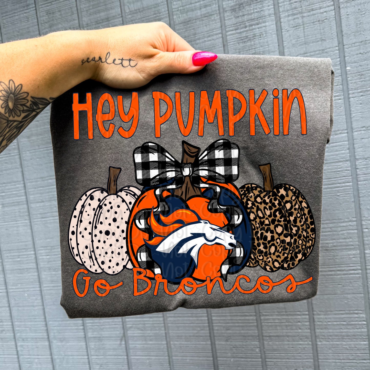 Pro Football Team Hey Pumpkin (Choose Yours) 00751