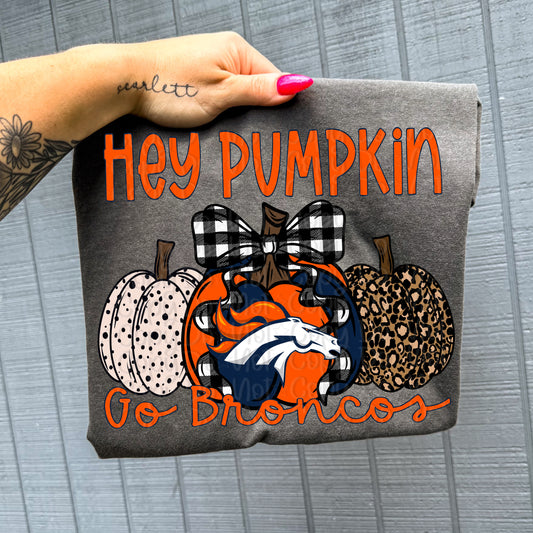 Pro Football Team Hey Pumpkin (Choose Yours) 00751