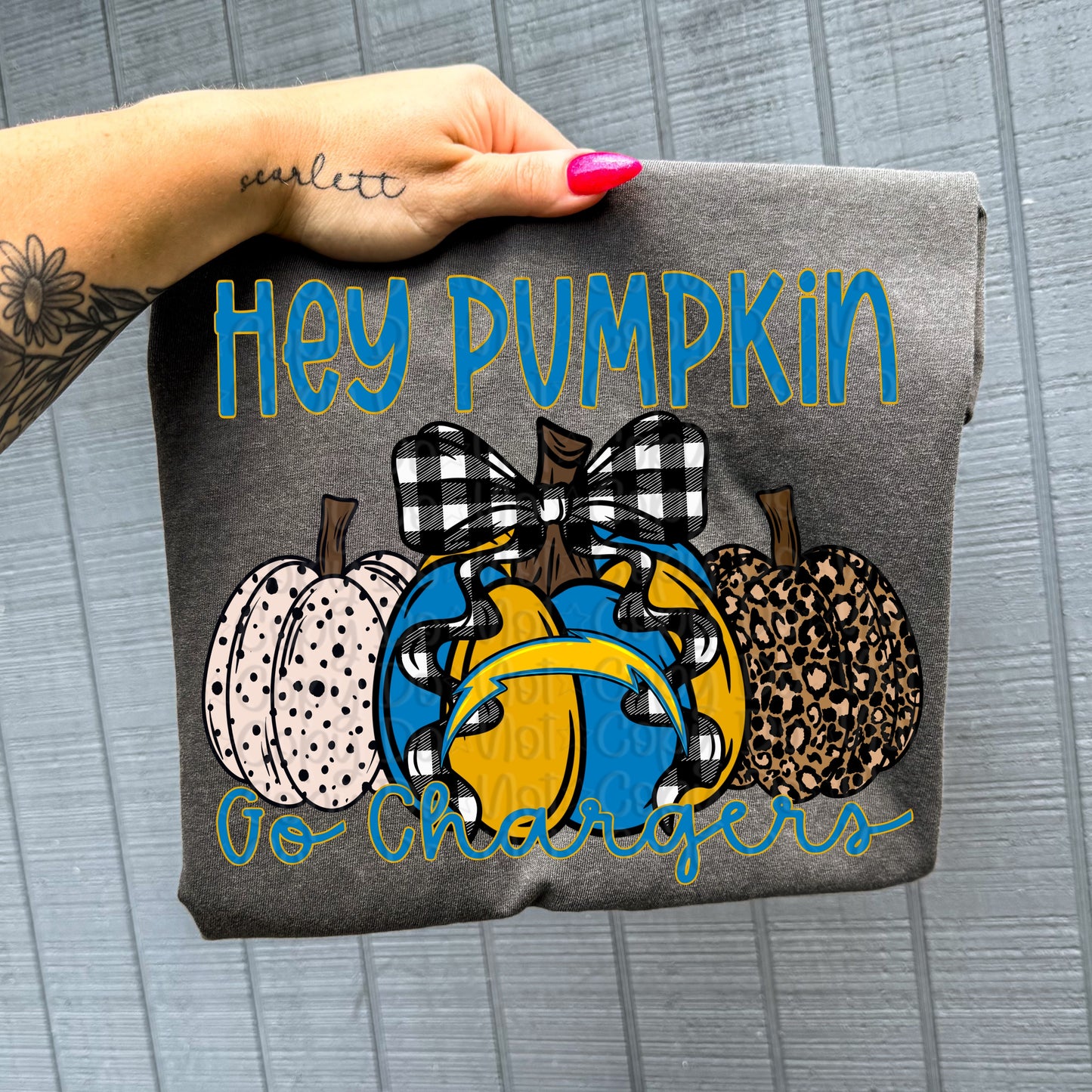 Pro Football Team Hey Pumpkin (Choose Yours) 00751