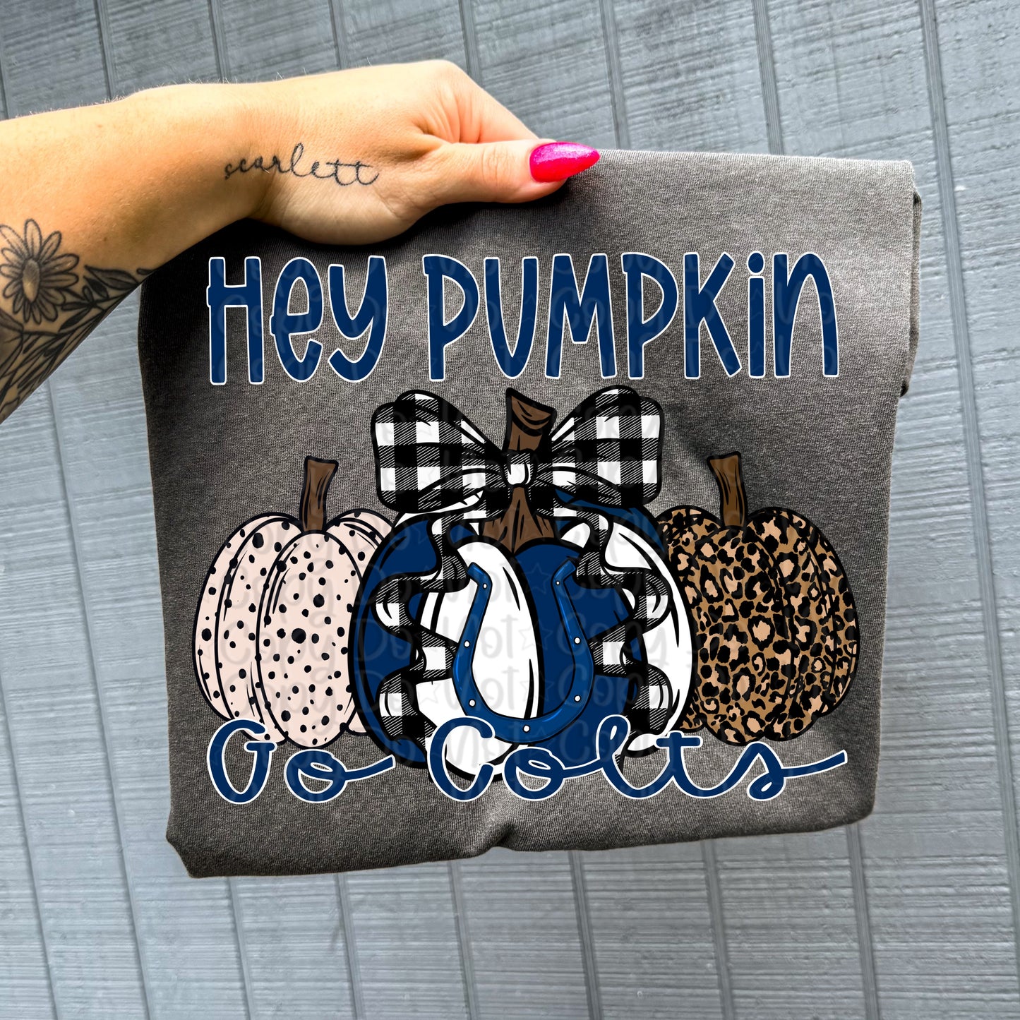 Pro Football Team Hey Pumpkin (Choose Yours) 00751