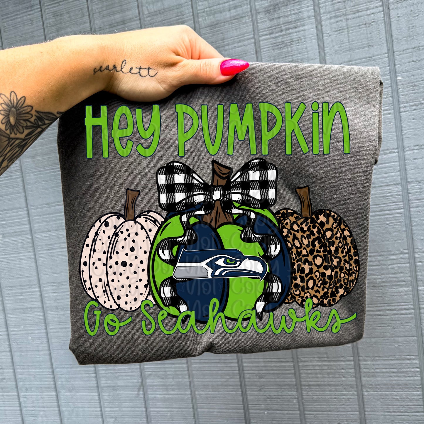 Pro Football Team Hey Pumpkin (Choose Yours) 00751