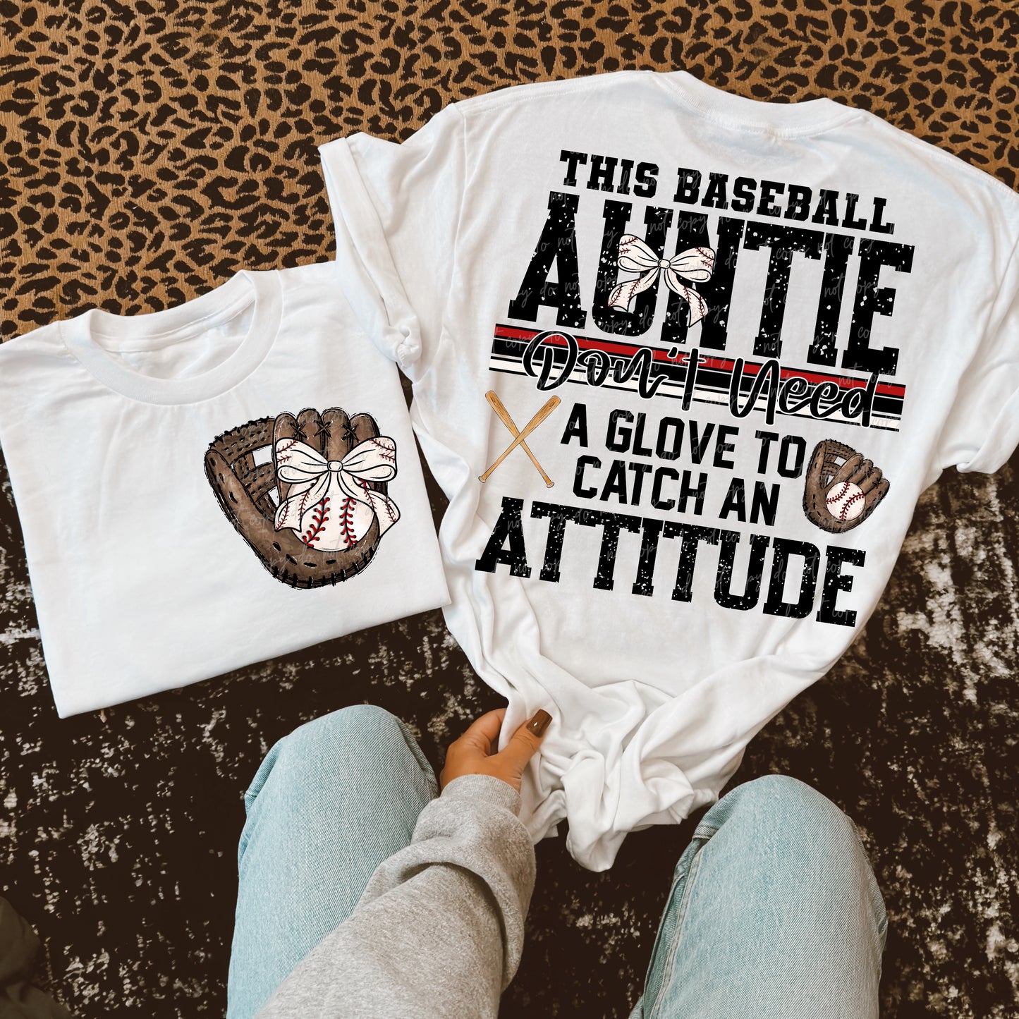 Softball/Baseball Mama + More Don't Need A Glove to Catch Attitude (Choose Yours) 07862