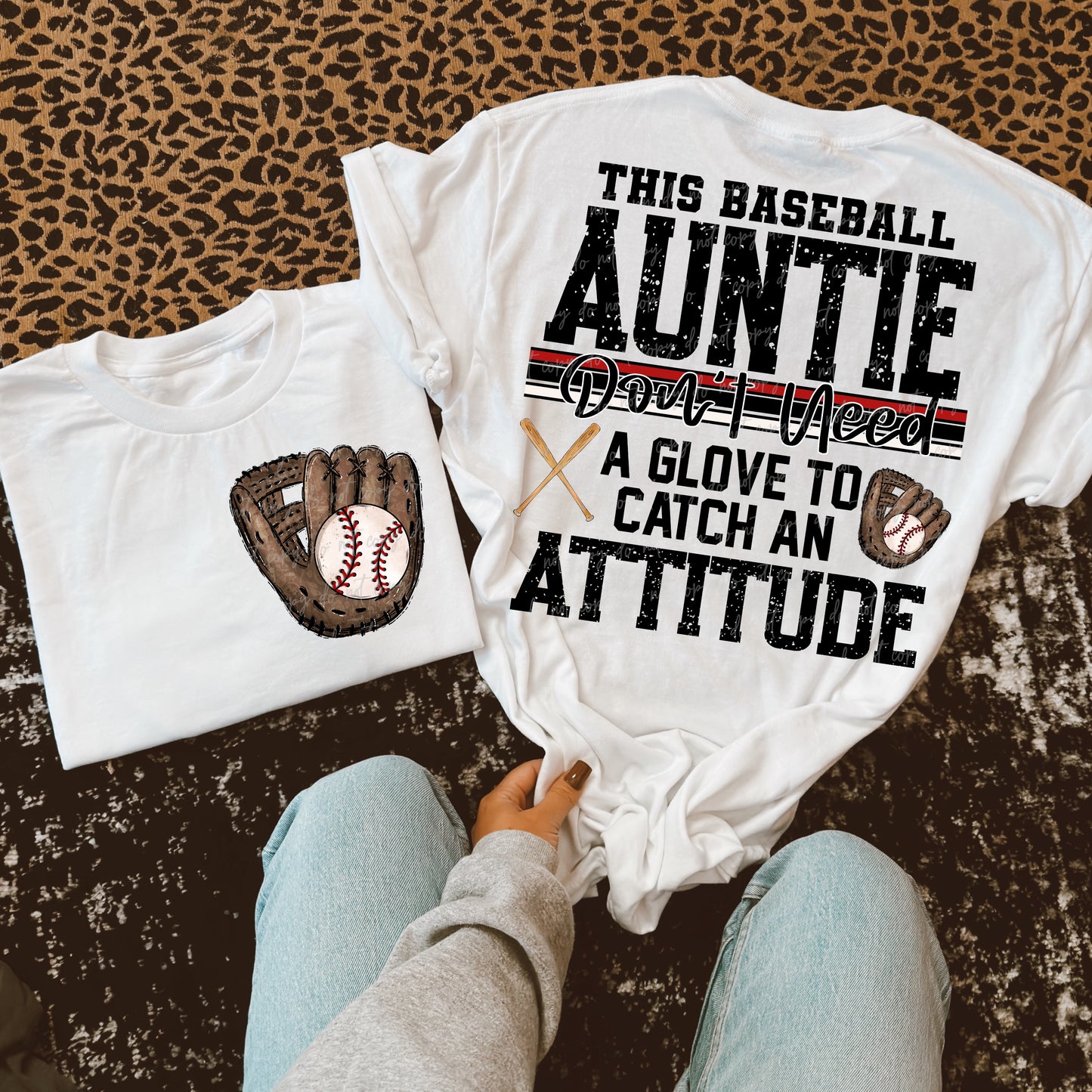 Softball/Baseball Mama + More Don't Need A Glove to Catch Attitude (Choose Yours) 07862