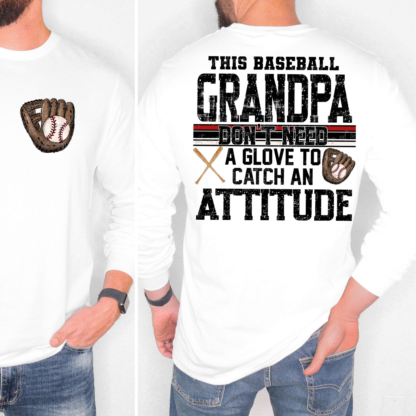 Softball/Baseball Mama + More Don't Need A Glove to Catch Attitude (Choose Yours) 07862