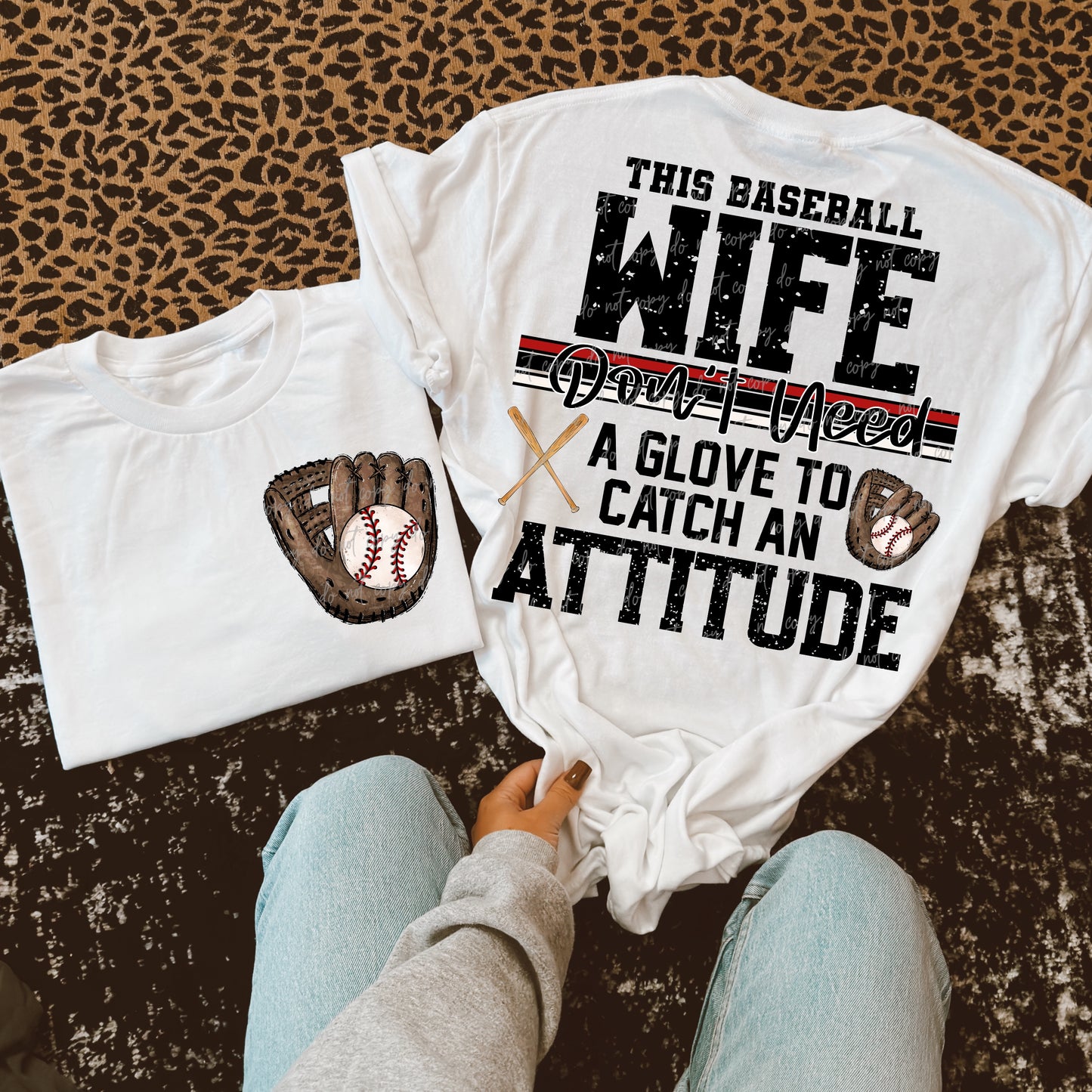 Softball/Baseball Mama + More Don't Need A Glove to Catch Attitude (Choose Yours) 07862