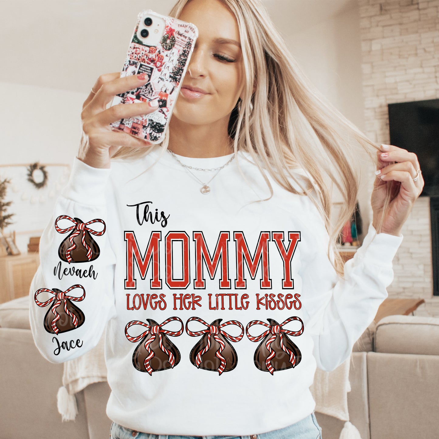 CUSTOM This Title (Mama and more) Loves Her Little Kisses (Choose Yours) 00123