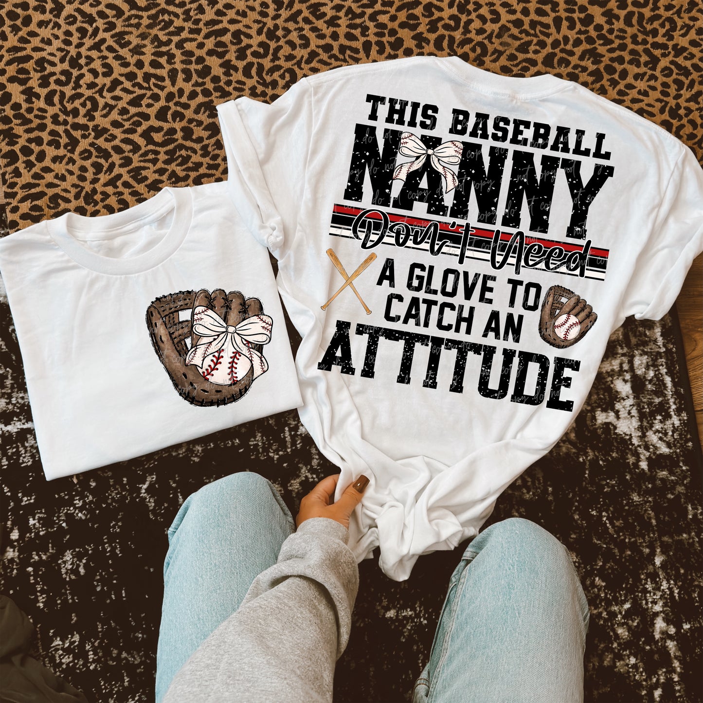 Softball/Baseball Mama + More Don't Need A Glove to Catch Attitude (Choose Yours) 07862