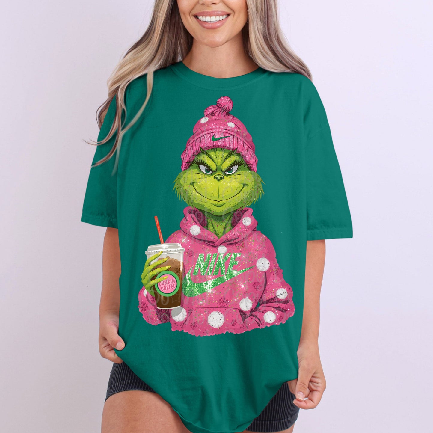 Pink Swoosh Green Guy 06738